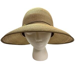 Peter Grimm Wide Brim Floppy Sun Hat Packable Cotton/Nylon EUC